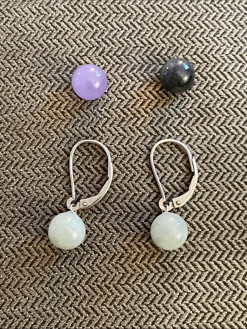 Sterling Silver Interchangeable Gemstone Earrings